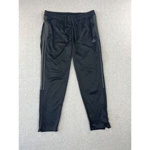 Adidas Trio 21 Track Pants Womens XL Black Standard Fit Tapered Zip Legs